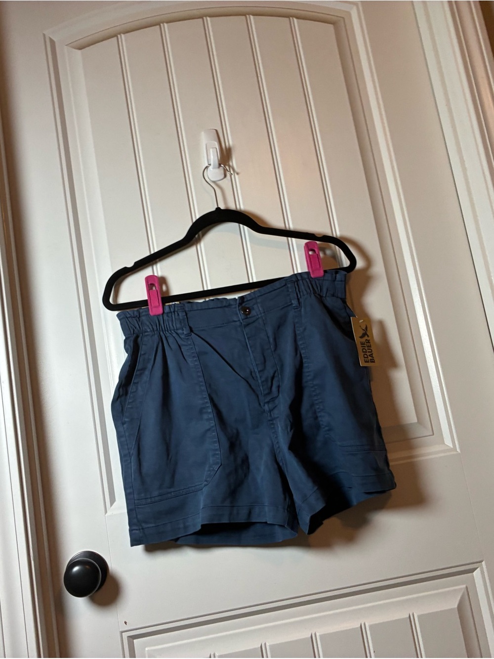 Eddie Bauer Slate Blue Casual High-Rise Shorts